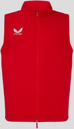 Castore Mens Padded Gilet - True Red