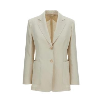 Max Mara Blazers, female, Beige, Size: 2XS Volonta Blazer