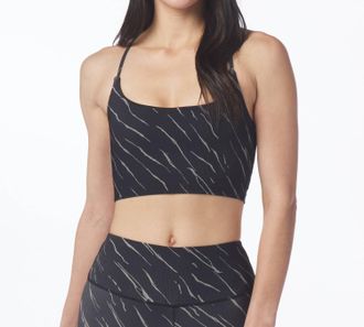 Glyder Pure Bra: Streaking Tiger In Black