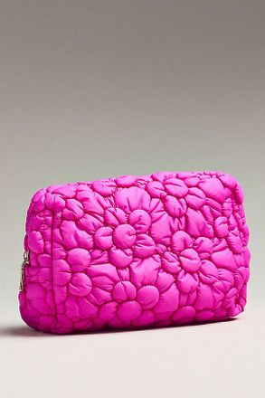 Urban Expression Floral Quilted Puffer Cosmetic Pouch