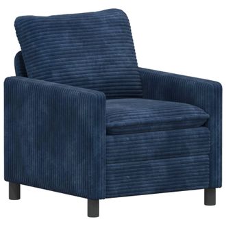 vidaXL Divano Blu Navy 76 X 81 X 87,5 Cm Poliestere Vidaxl