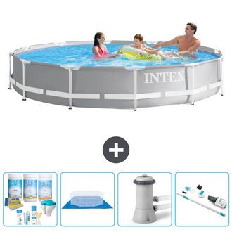 Intex Piscina Prism Frame Redonda - 366x76 Cm - 7-piezas S21049