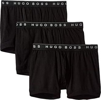 BOSS Boxer Brief 3-Pack BM US 50325384 Mens Underwear Black : SM, Cotton/Jersey