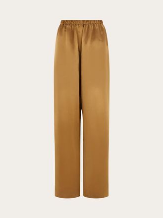 Ferragamo Women Satin trouser Beige