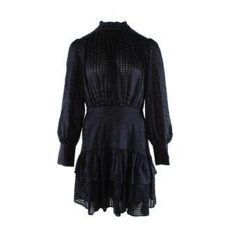 Guess Blauwe Jurk Marciano Stijl - Dames - Feestkleedjes - Blauw - S - Polyester - Kleedjes