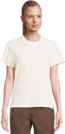 Prana Everyday Vintage Washed Short Sleeve T-Shirts Womens Clothing Soft White : XS, Cotton