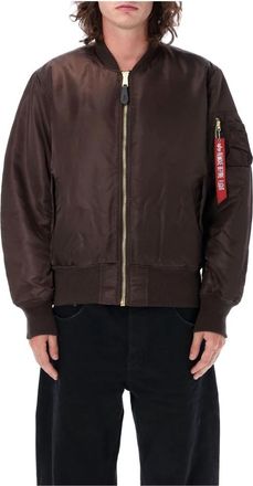 Alpha Industries Ma-1 Reversible Bomber - Heren - Bomber jackets - Bruin - S - Polyester - Jassen