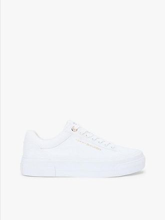 Tommy Hilfiger Zapatillas de plataforma con logo metalizado