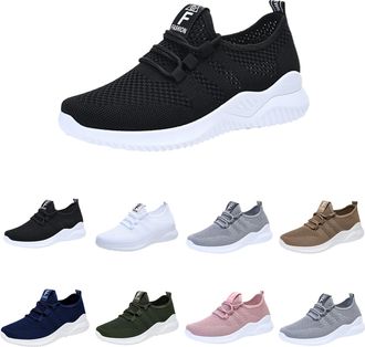Generic Womens Comfort Walking Shoes Size 4.5, Lightweight Breathable Mesh Sneakers Orthopedic Running Training Shoes Soft Comforble Slip On Trainers with Arc
