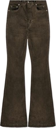 Rick Owens Vintage-effect Jeans - Heren - Jeans - Bruin - Maat: W34 Denim