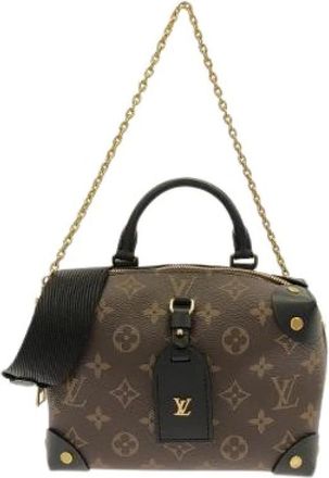 Louis Vuitton Pre-owned Petit Malle Souple Monogram schoudertas - Dames - Vintage Handtas - Bruin - ONE Size - Vintage