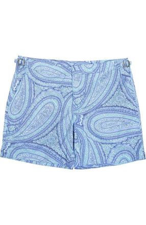 Lords of Harlech Neptune Tailored Swim Short in Paisley Blue at Nordstrom, Size 36
