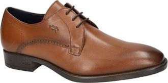 Fluchos Schoenen, Heren, Bruin, 45 EU, Leer, Luke F1056 Derby Schoen