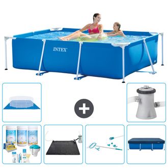 Intex Piscina Con Estructura Rectangular - 220x150x60 Cm - 7-piezas S21102
