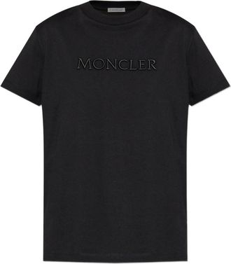 Moncler Black Logo cotton t-shirt