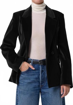 Citizens Of Humanity Mattheau Velvet Blazer In Black