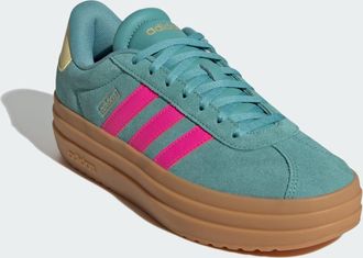 adidas Womens VL Court Bold Shoes - Turquoise Leather - Size UK 4.5