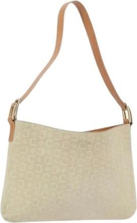 Celine Pre-owned Shoulder Bags, female, Beige, Size: ONE SIZE Pre-owned Vintage Suede Shoulder Bag