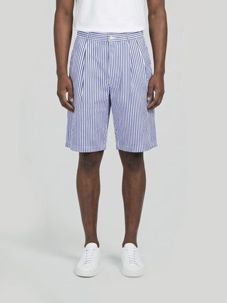 Comme Des Gar&ccedil;ons Pantaloncini chino in cotone a righe