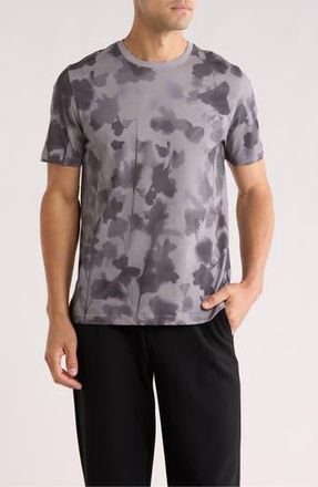 Ted Baker Denniss Floral Print Cotton T-Shirt in Dark Grey at Nordstrom Rack, Size 6(Xxl)