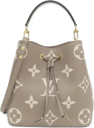 Louis Vuitton Pre-owned Neo Noe Monogram Empreinte Schoudertas - Dames - Vintage Tas - Beige - ONE Size - Leer - Vintage