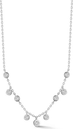 Glaze Jewelry Cubic Zirconia Charm Necklace in Silver at Nordstrom Rack