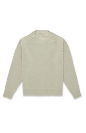 Fortela Harvard Wool Crewneck Sweater with Raglan Sleeve in Sage Green at Nordstrom, Size Medium Eu