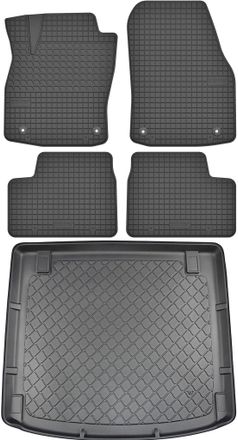OEM Juego De Alfombrillas De Goma Para Coche Y Maletero Para Opel Astra Iii H Kombi (2004-2014)