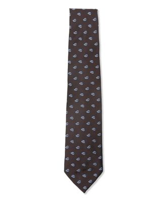 Barba paisley-print tie - men - Fabric - One Size - Brown