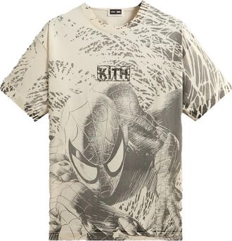 Kith x Marvel T-shirt met Spiderman print - Grijs