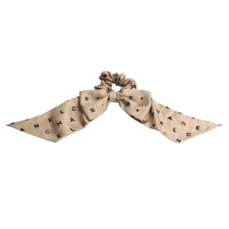 Chanel Pre-owned Scrunchie - Dames - Vintage Accessoires - Beige - ONE Size - Vintage