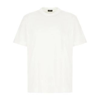 Ermenegildo Zegna T-Shirts, male, White, Size: XL Crew Neck T-shirt