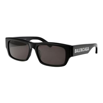 Balenciaga Rectangular Sunglasses - male - Balenciaga - Sunglasses - Black - 57 MM - Accessories