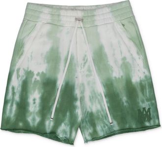 Amiri Mineral Green MA Logo Dip Dye Sweatshorts