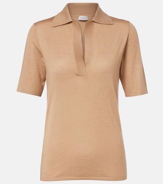 Gabriela Hearst Casius cashmere and silk polo shirt