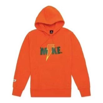 Nike Jordan Air Jordan Sportswear Like Mike Fleece 2 Pullover Hoodie Orange AJ1173-819