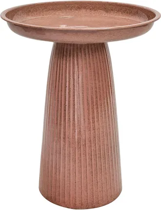 Sunnydaze Gleeful Garden Metal Outdoor Bird Bath