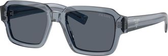 Prada Sunglasses, unisex, Gray, Size: 52 MM 0PR 02Zs