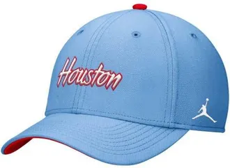 Jordan Brand Mens Jordan Brand Light Blue Houston Cougars Blue Out Rise Dri-FIT Flex Hat at Nordstrom, Size Large/x-Large