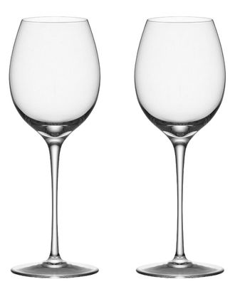 Orrefors Set Of 2 Premier Riesling Zinfandel Glasses