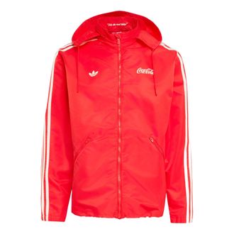 adidas x Coca Cola Nylon Parka Asia Sizing Vivid Red KY2105
