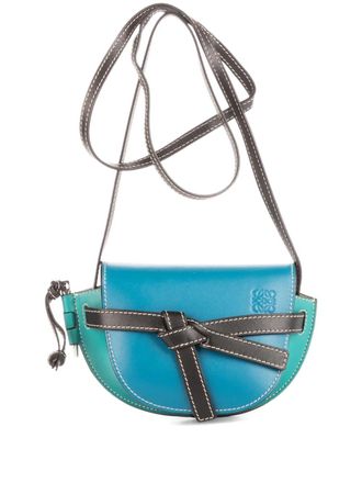 Loewe mini Gate knot detail crossbody bag - Blue