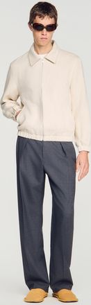 Sandro Cotton zip-up jacket
