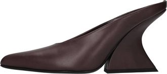 MUGLER Sandalen - Dames - Muiltjes - Rood - 37 1/2 EU - Leer - Schoenen