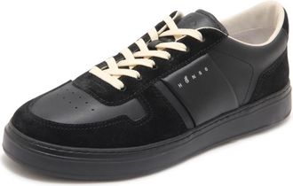 Hogan H668 Allacciato Fascia Logo - Heren - Sneakers - Zwart - 45 EU - Leer - Schoenen