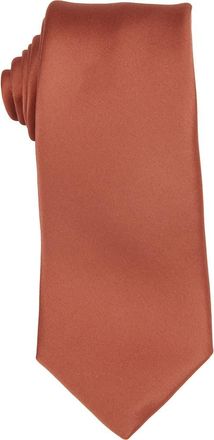 Brooklyn Brigade Mens Solid Satin Tie in Terracotta at Nordstrom