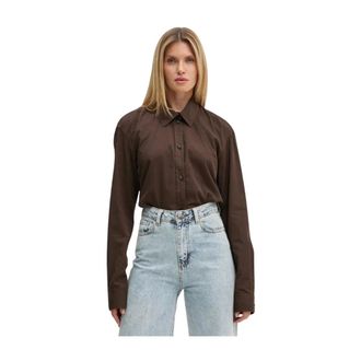 Won Hundred Shirt - Dames - Blouses & Shirts - Bruin - Maat: XS Katoen