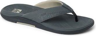 Reef Offshore Flip Flop in Grey/Black/Tan at Nordstrom Rack, Size 10