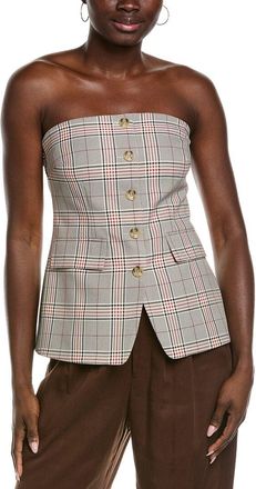 Kenneth Cole Strapless Button Front Shirt Vest