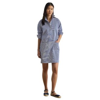 Ralph Lauren Gestreepte overhemdjurk met lange mouwen